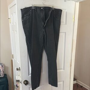 Wrangler mens Dark Gray Relaxed Fit Jeans